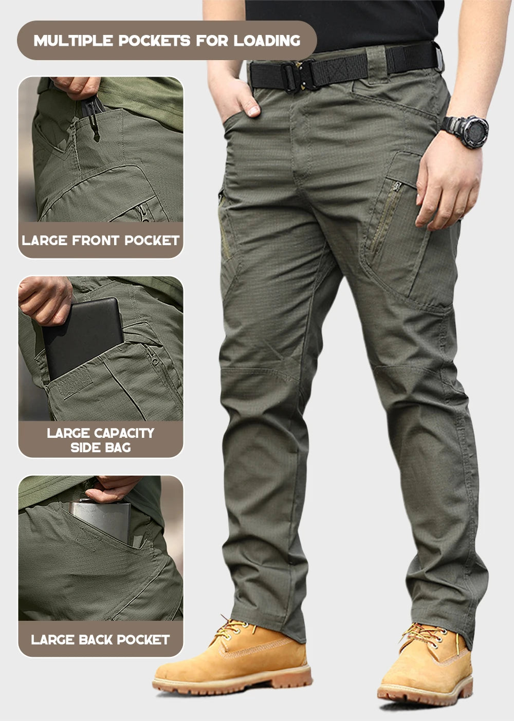 Men’s IX9 Tactical Multi-Pocket Pants