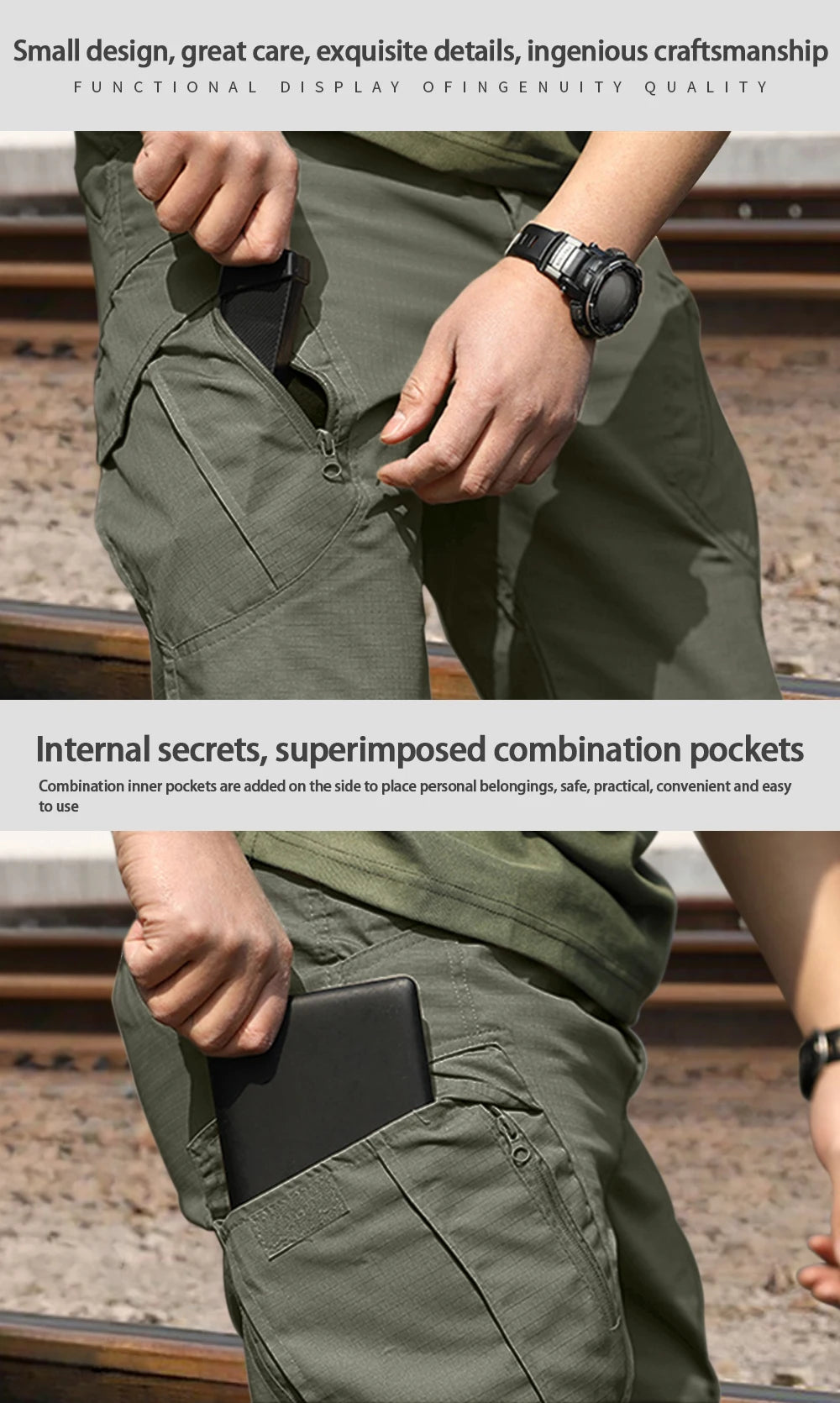 Men’s IX9 Tactical Multi-Pocket Pants