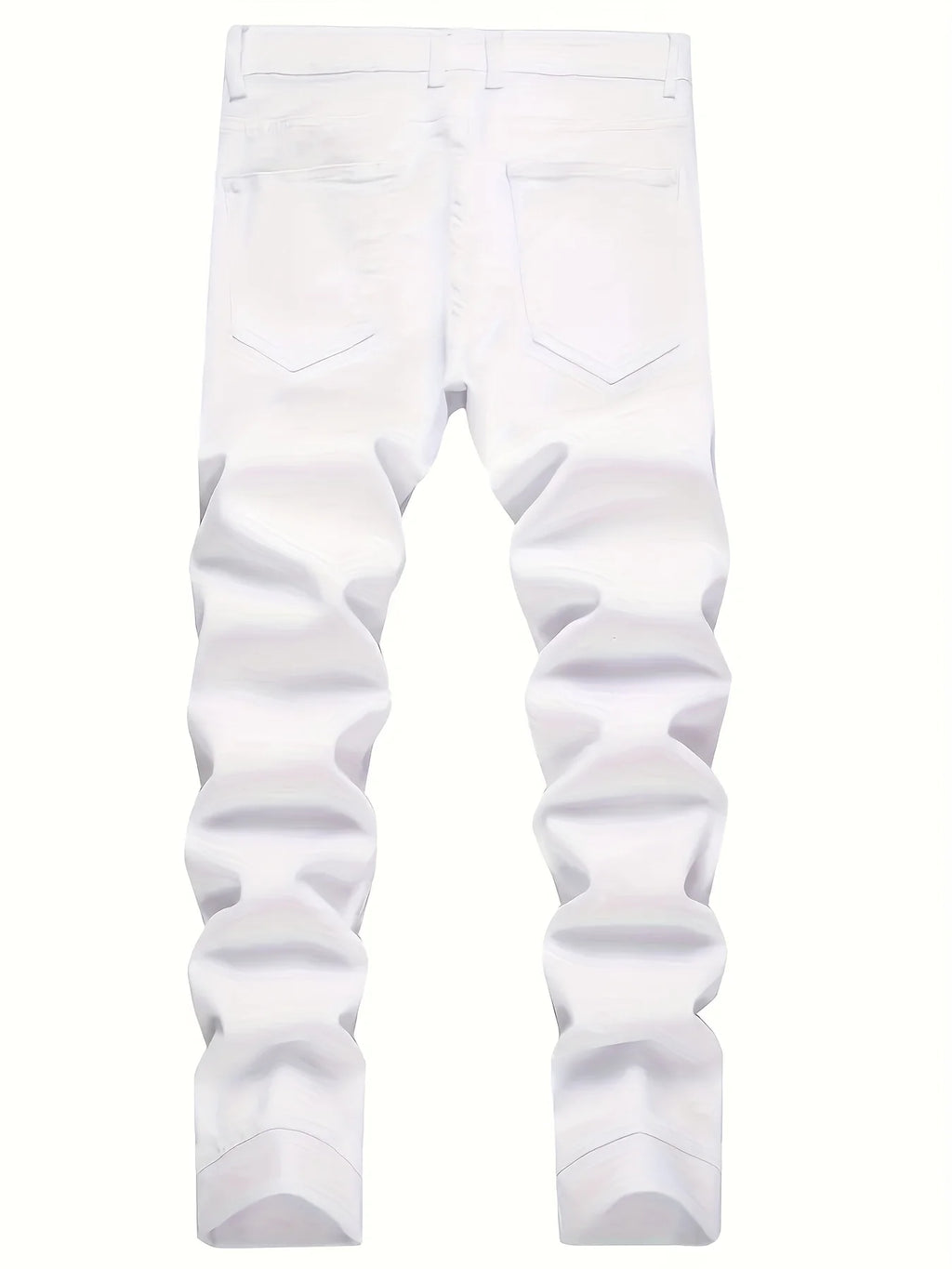 Men’s Ripped Patch Black Jeans