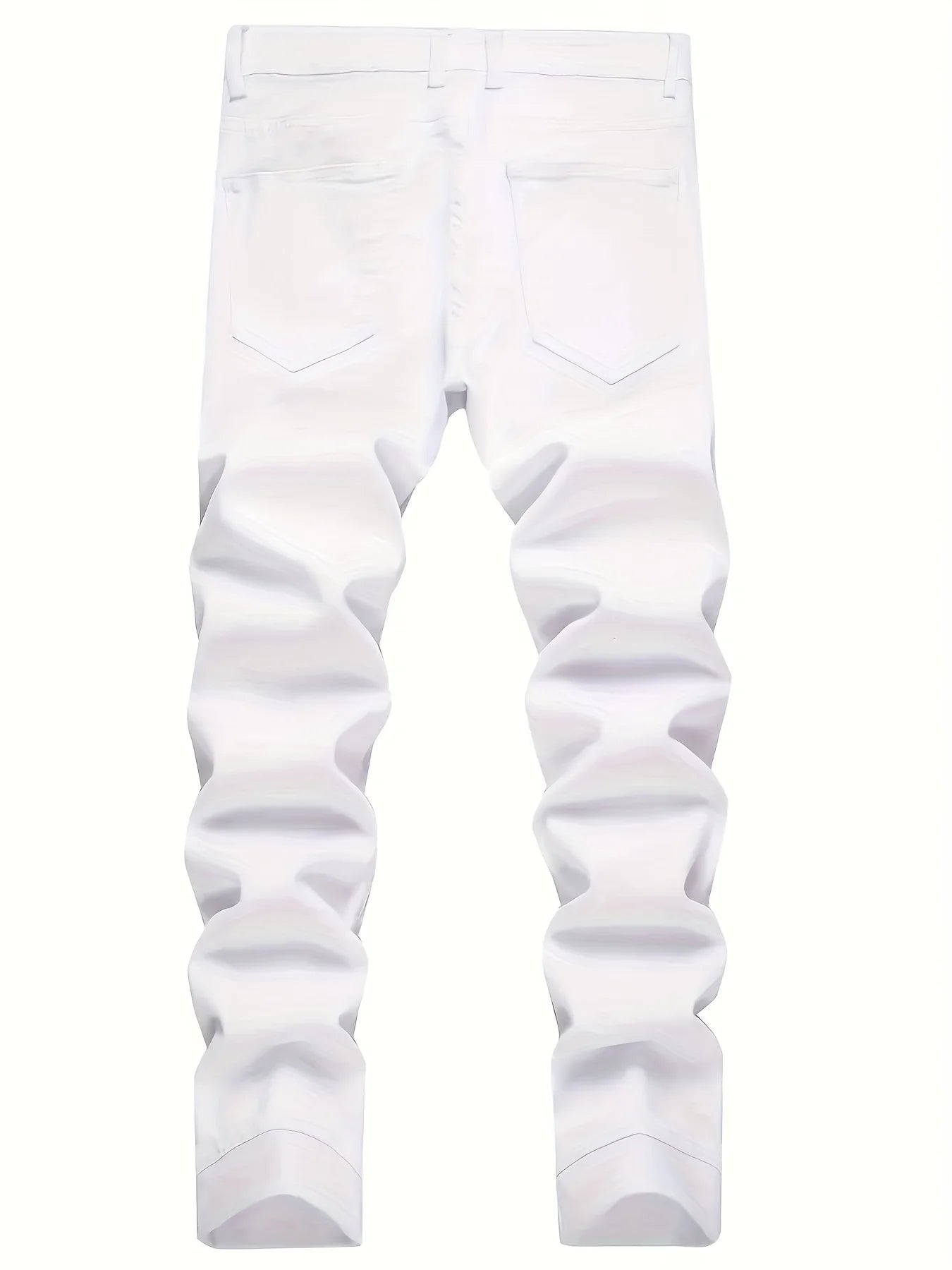 Men’s Ripped Patch Black Jeans