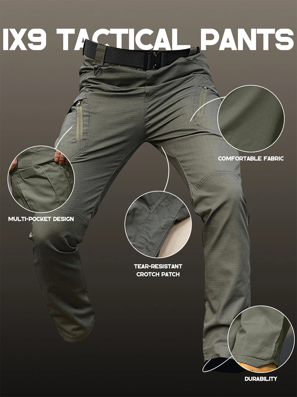Men’s IX9 Tactical Multi-Pocket Pants