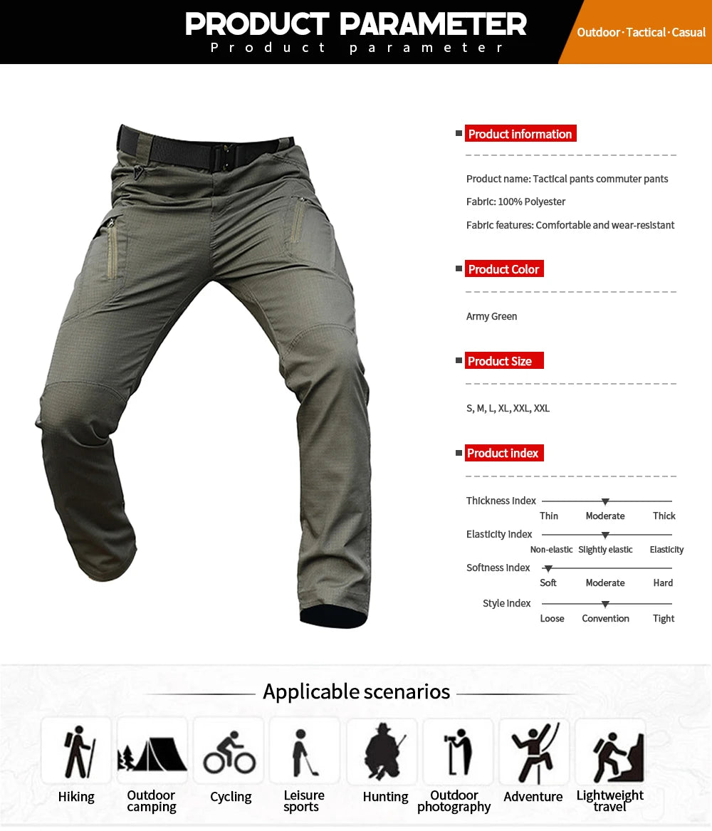 Men’s IX9 Tactical Multi-Pocket Pants